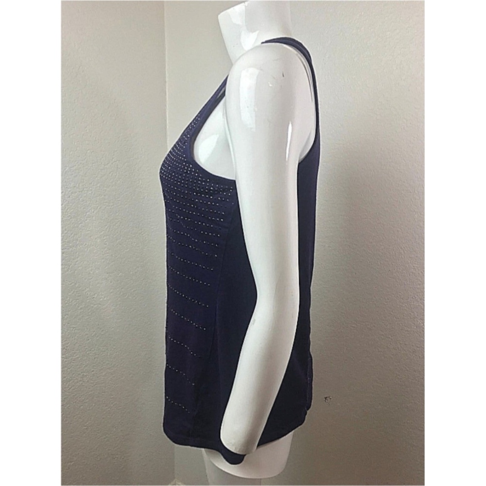 EXPRESS Tank Top Purple small Embellished Cotton - Picture 3 of 7